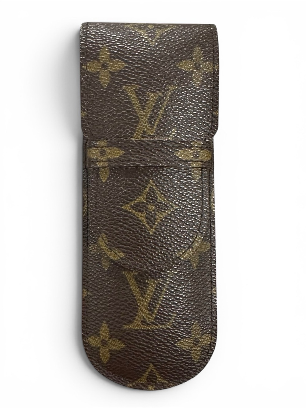 Louis Vuitton 1995 Monogram Leather & Tan Suede Eyeglasses Sunglasses Case